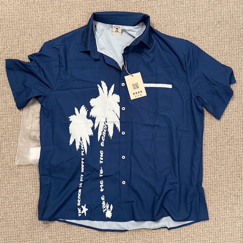 NWT aloha button up - size L